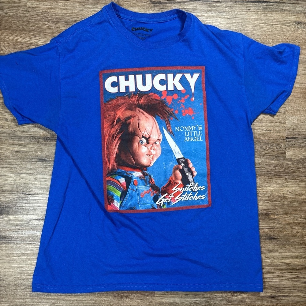 Chucky Blue Graphic‎ T-Shirt